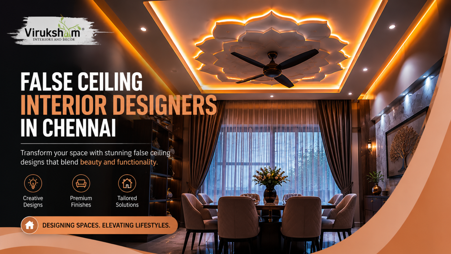 false ceiling interior designers in Chennai
